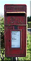 Close up, Elizabeth II postbox on the B6461