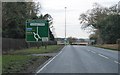 A614 approaching Bainton Roundabout