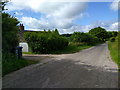 House and lane at Warren Farm