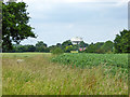 View towards distant water tower