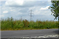 Power line north of Yaxley