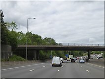 TQ0497 : Solesbridge Lane bridge over M25 by David Smith