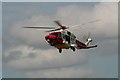 Coastguard helicopter gives a fly-past at Compton Abbas Airfield