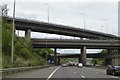 TL1103 : Motorway bridges at M25 junction 21 by David Smith