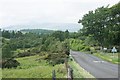 Looking north along the A809