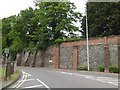 Retaining wall in Mersea Road, Colchester