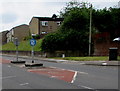 Greenway Road pedestrian refuge, Cardiff