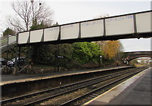 SO8963 : Southwest side of Droitwich Spa railway station footbridge by Jaggery