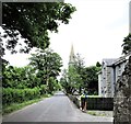 Dromara Road entering the village of Leitrim