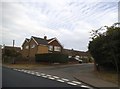 Rose Acre Road at the junction of The Hill