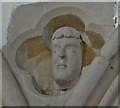 SU2499 : Kelmscott, St. George's Church: Unusual c13th quatrefoils with heads in the spandrels 2 by Michael Garlick