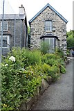 SH7863 : Weavers Cottage and garden, Trefriw Woollen Mills by Richard Hoare
