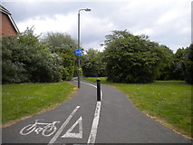 SK3232 : Footpath and cycleway off Callow Hill Way, Heatherton by Richard Vince