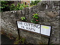 The Cutting/Yr Hafn  name sign, Llanfoist