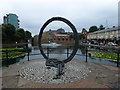 TQ3480 : Hermitage Basin and Rope Circle - Former docklands by Richard Humphrey