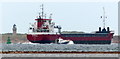 NO5430 : Priscilla cargo vessel on the Firth of Tay by Mat Fascione