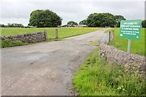 SK1167 : Entrance to Pomeroy Camping and Caravan Park by Nigel Mykura