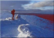 NN8455 : Summit cairn on Farragon Hill by Alan Reid