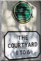 SS9646 : Green plaque on The Courtyard, Minehead by Jaggery