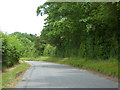 Road north from Great Saxham