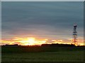 TF4213 : Sunset near Newton-in-the-Isle by Richard Humphrey