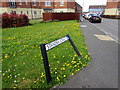 ST2938 : Wonky Standish Street name sign, Bridgwater by Jaggery