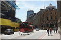 View down Bishopsgate from the junction with Threadneedle Street