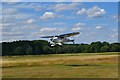 Light aircraft coming in to land at Brimpton Airfield