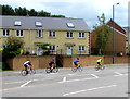 Sunday cyclists in Llanfoist