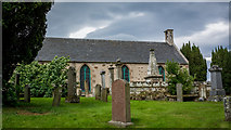 NH7949 : Dalcross and Croy Parish Church and Graveyard by Peter Moore