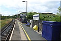 SD4698 : Railway platform at Staveley by Andrew Abbott