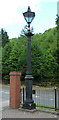 SJ6603 : Cast iron lamppost by Richard Law
