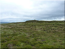 SH9419 : Marker cairn above Blaen Cownwy by Richard Law