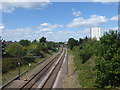 View of the railway from Brick Lane bridge