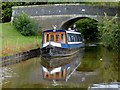 SJ3632 : Bridge and narrowboat near Lower Frankton, Shropshire by Roger  D Kidd