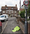 Avon Cycleway direction sign, High Street, Iron Acton