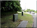 Telecoms cabinets alongside Badminton Road, Yate