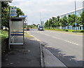 Badminton Road bus stop and shelter opposite council offices, Yate