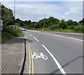 Badminton Road cycle lane, Yate