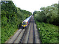 Train approaching Staines from Windsor