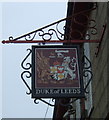 SW6034 : Sign for the Duke of Leeds public house, Leedstown by JThomas