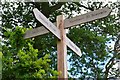 Footpath signpost near Newtown St Boswells