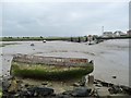 Boats at low tide, outside Wyre Dock, Fleetwood