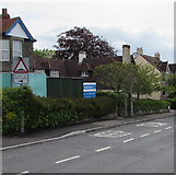 SO6203 : Warning sign - humps for 600 yards, Grove Road, Lydney by Jaggery