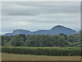 The Breidden Hills viewed from Dyffryn Lane burial mound near Berriew