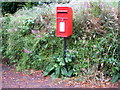 Elizabeth II postbox the A393, Burncoose