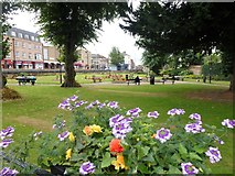 TF4609 : St Peter's Church Gardens, Wisbech - Waiting for the drinkers to arrive by Richard Humphrey