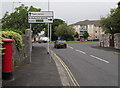 Rolle Road directions sign, Exmouth