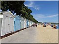 Beach huts by Avon Beach