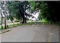 Concrete posts at the southern end of Bethania Row, Old St Mellons, Cardiff